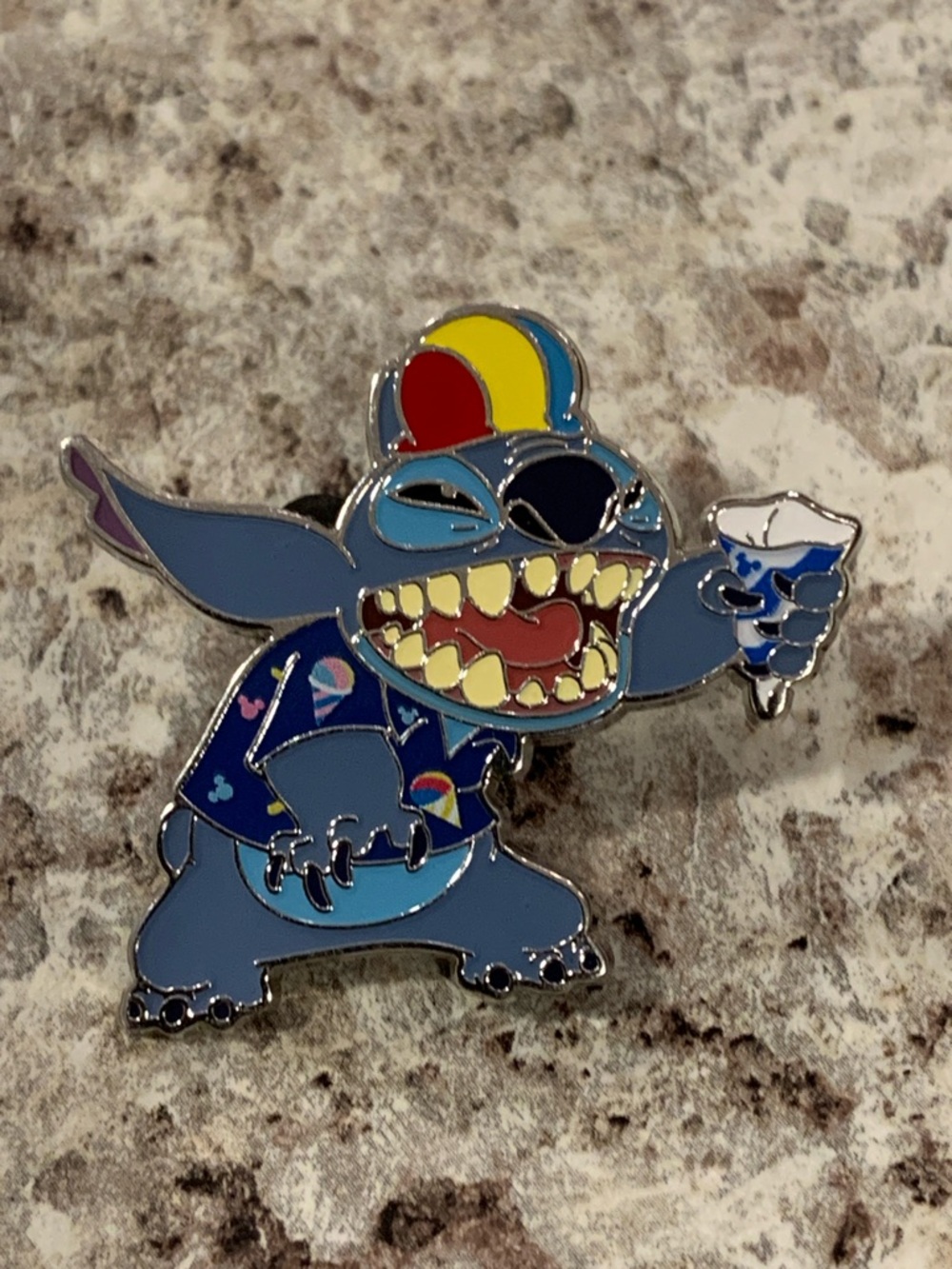 Disney Pin 2025 Stitch Attacks Snacks Mystery Shave Ice